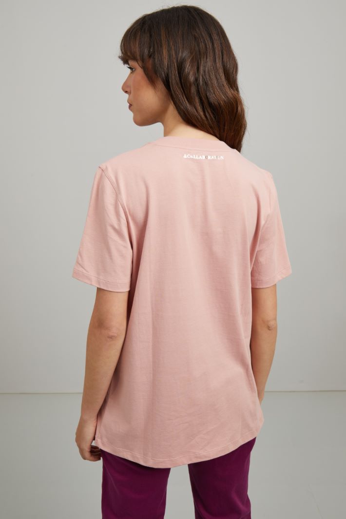 T-shirt stampata - ROSA PASTELLO - Fashion Market - 4