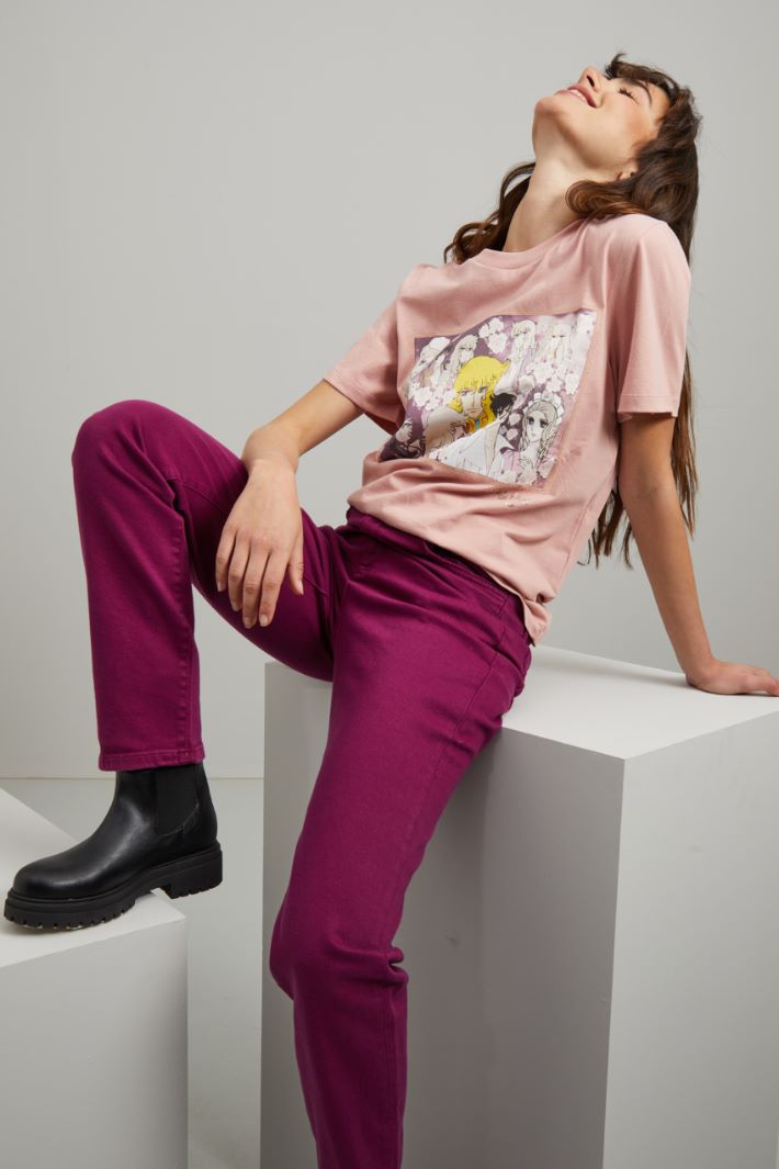 T-shirt stampata - ROSA PASTELLO - Fashion Market - 2