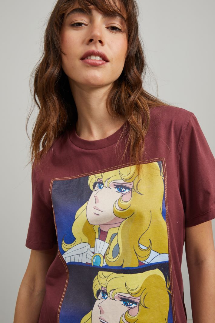 T-shirt stampata - BORDEAUX - Fashion Market - 3