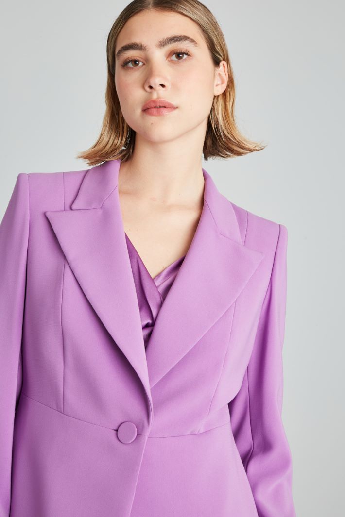 Blazer sfiancato in cady - GLICINE - Fashion Market - 3