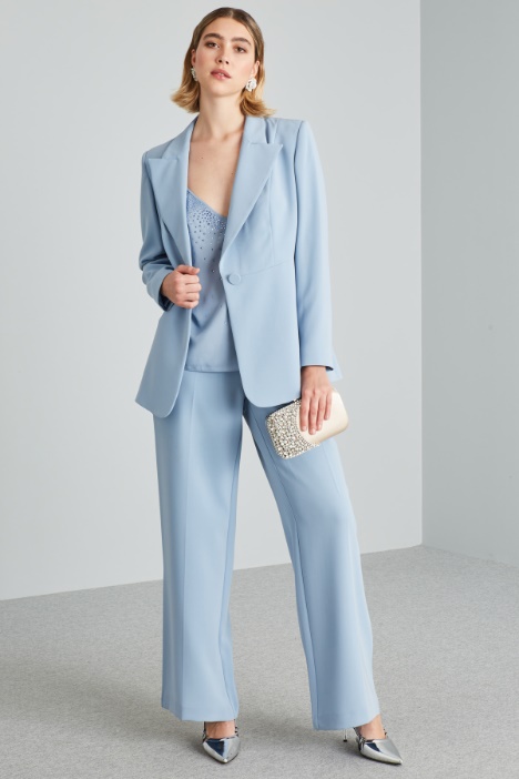 Blazer sfiancato in cady - Fashion Market