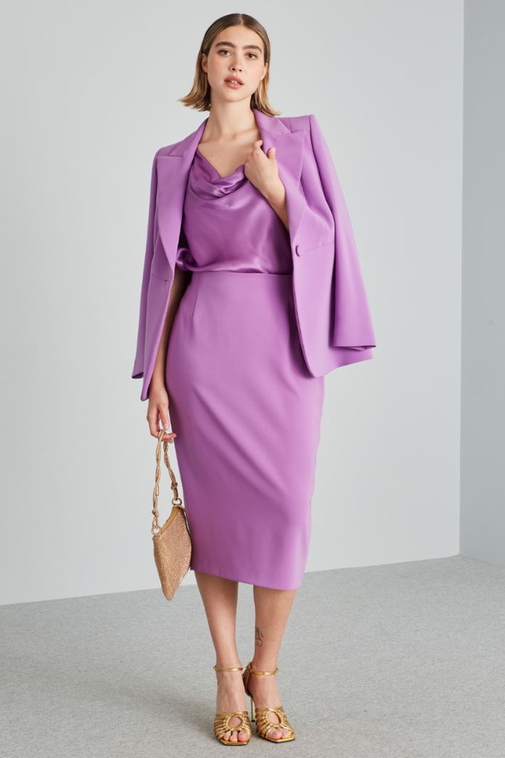 Gonna a tubino in cady - VIOLA - Fashion Market