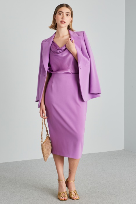 Gonna a tubino in cady - Fashion Market