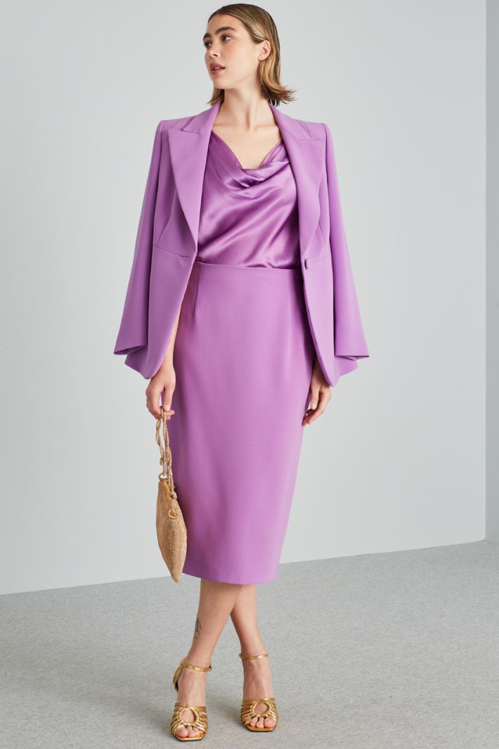 Top con drappeggio - VIOLA - Fashion Market