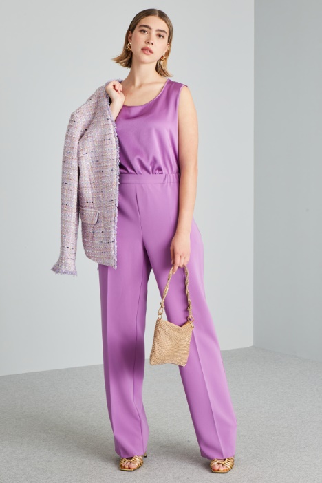 Top smanicato in raso - Fashion Market