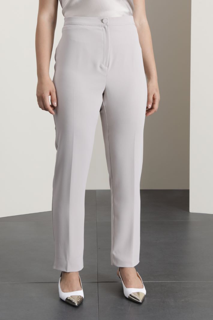 Pantaloni in enver satin - SABBIA - Fashion Market - 4
