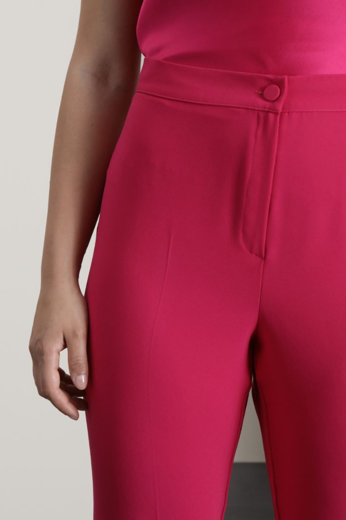 Pantaloni in enver satin - FUXIA - Fashion Market - 3