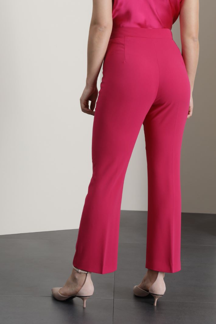 Pantaloni in enver satin - FUXIA - Fashion Market - 2