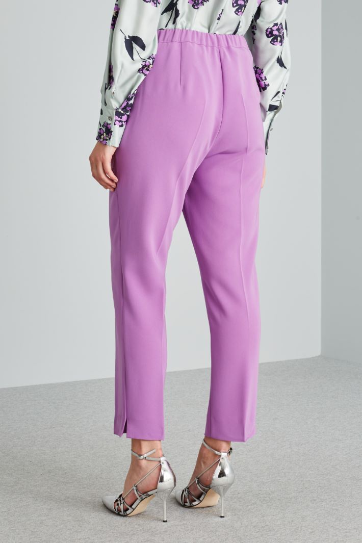 Pantaloni a sigaretta in cady - LILLA - Fashion Market - 4