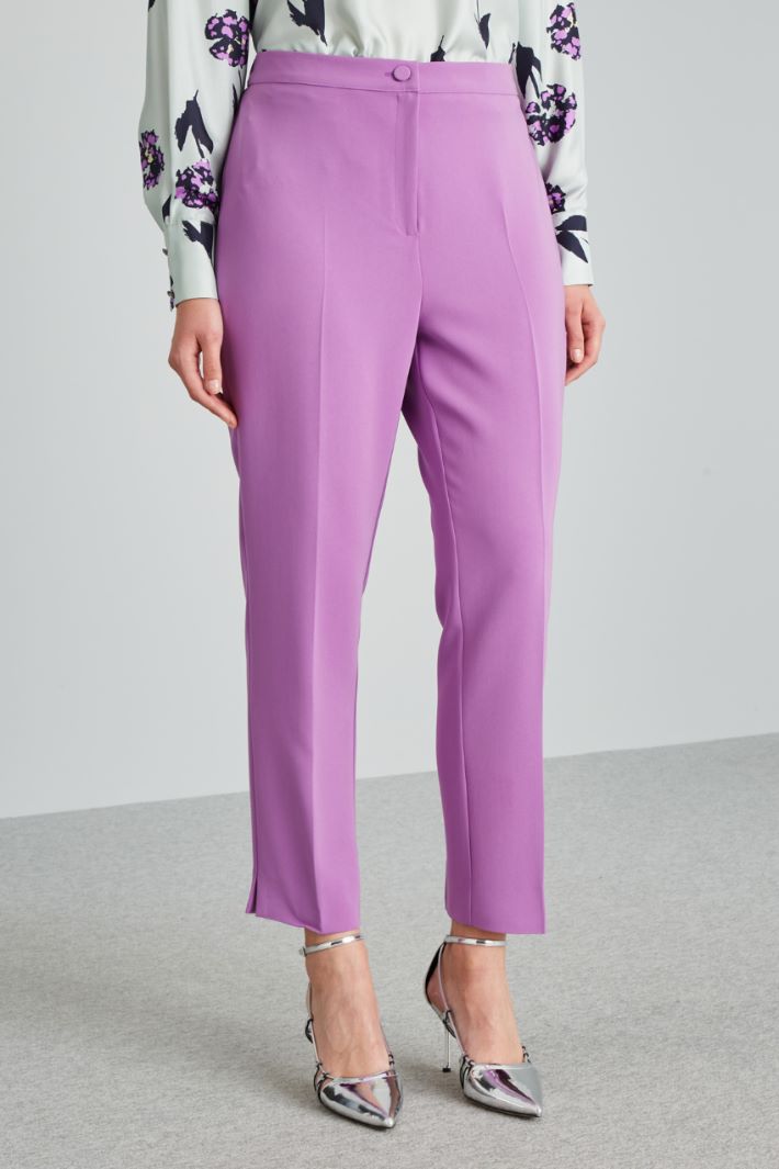 Pantaloni a sigaretta in cady - LILLA - Fashion Market - 2