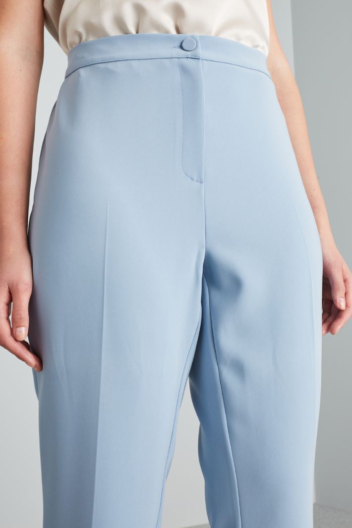 Pantaloni a sigaretta in cady - CELESTE - Fashion Market - 3