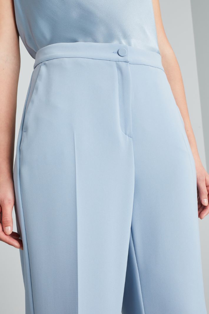 Pantaloni dritti in cady - CELESTE - Fashion Market - 3