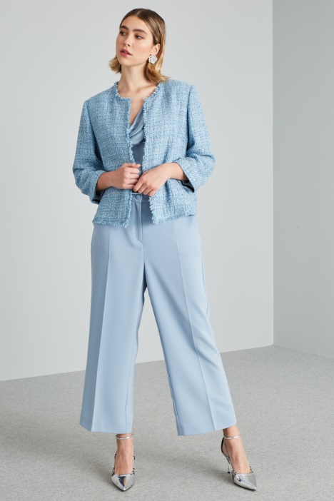 Pantaloni dritti in cady - Fashion Market
