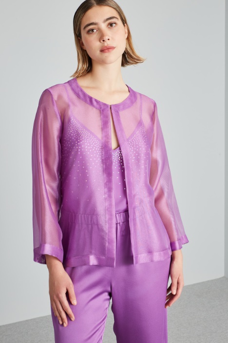 Spolverino corto in organza  - Fashion Market