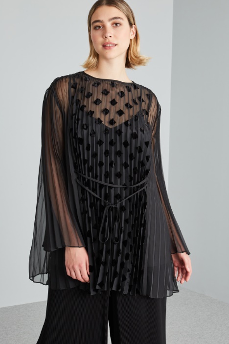 Casacca in georgette dévoré - Fashion Market