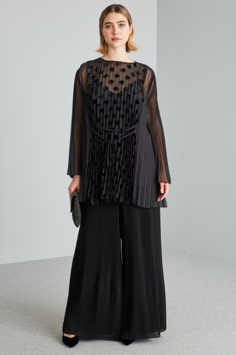 Casacca in georgette dévoré - Fashion Market
