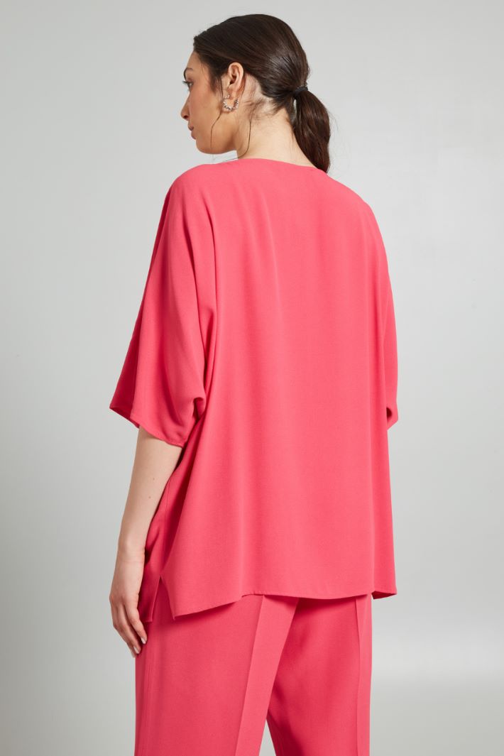 Casacca in crépe  - FUCSIA - Fashion Market - 4