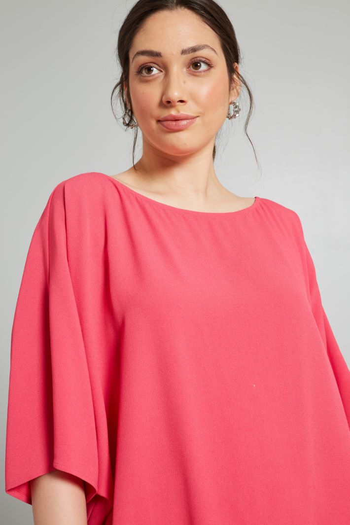 Casacca in crépe  - FUCSIA - Fashion Market - 3
