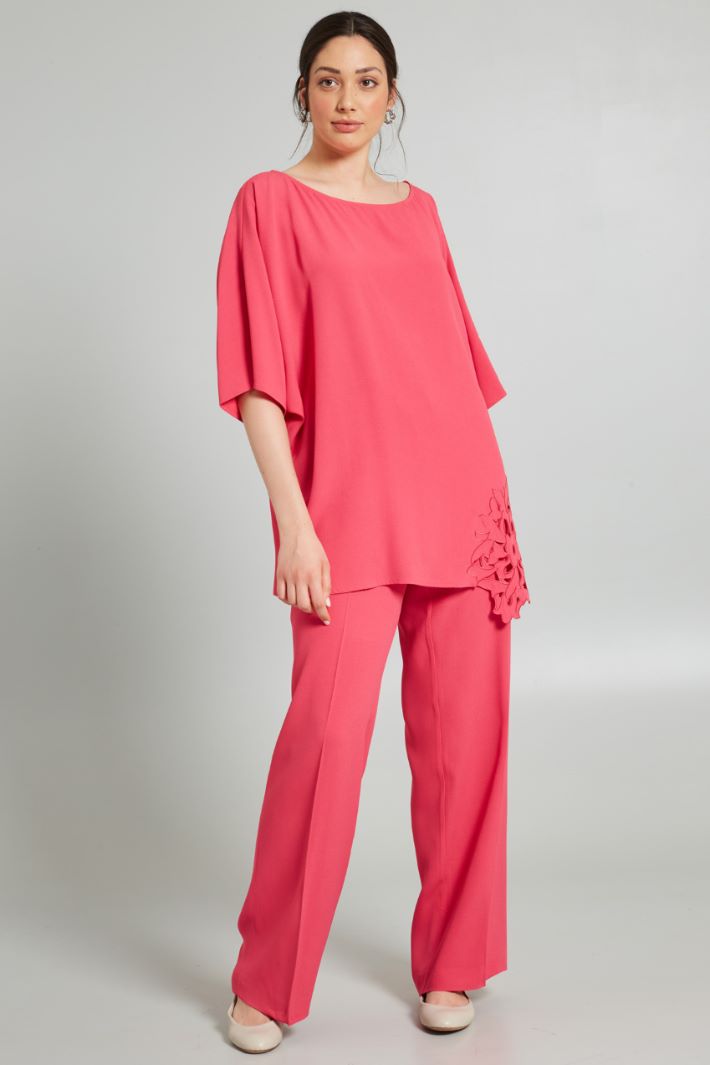 Casacca in crépe  - FUCSIA - Fashion Market