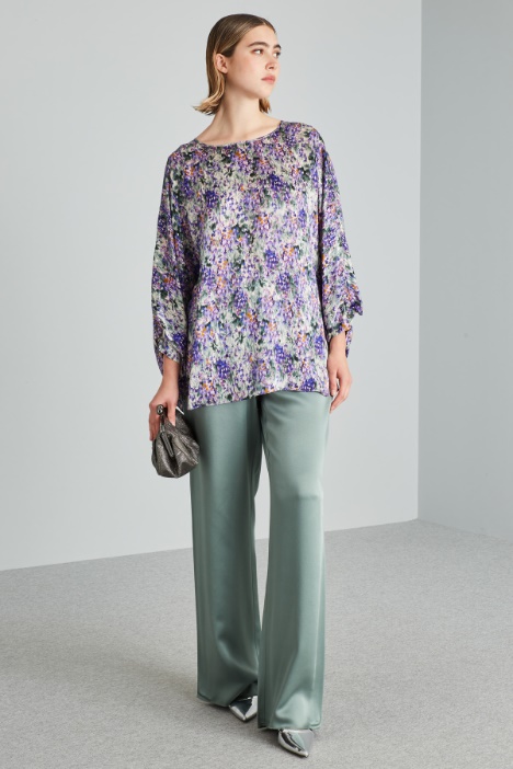 Blusa in raso di pura seta - Fashion Market