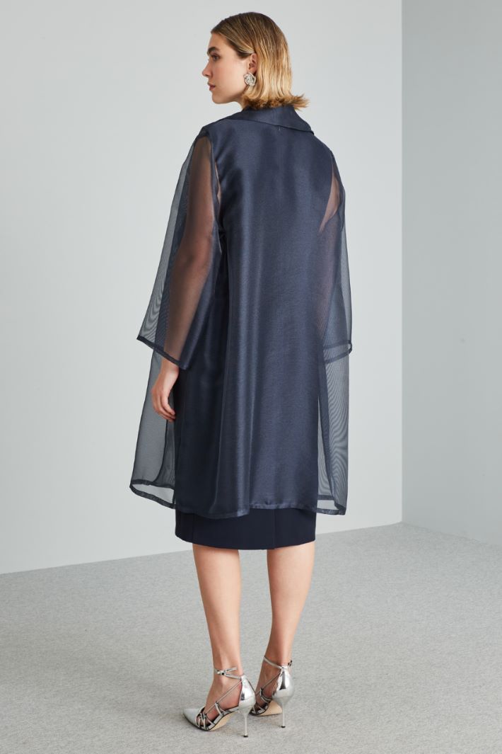 Spolverino in organza - BLU NOTTE - Fashion Market - 4