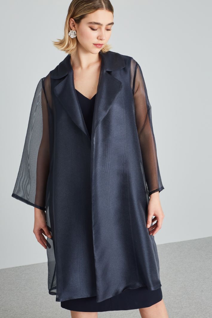 Spolverino in organza - BLU NOTTE - Fashion Market - 2