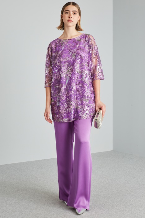 Casacca in tulle ricamato - Fashion Market