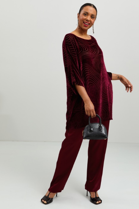 Blusa in velluto dévoré - Fashion Market