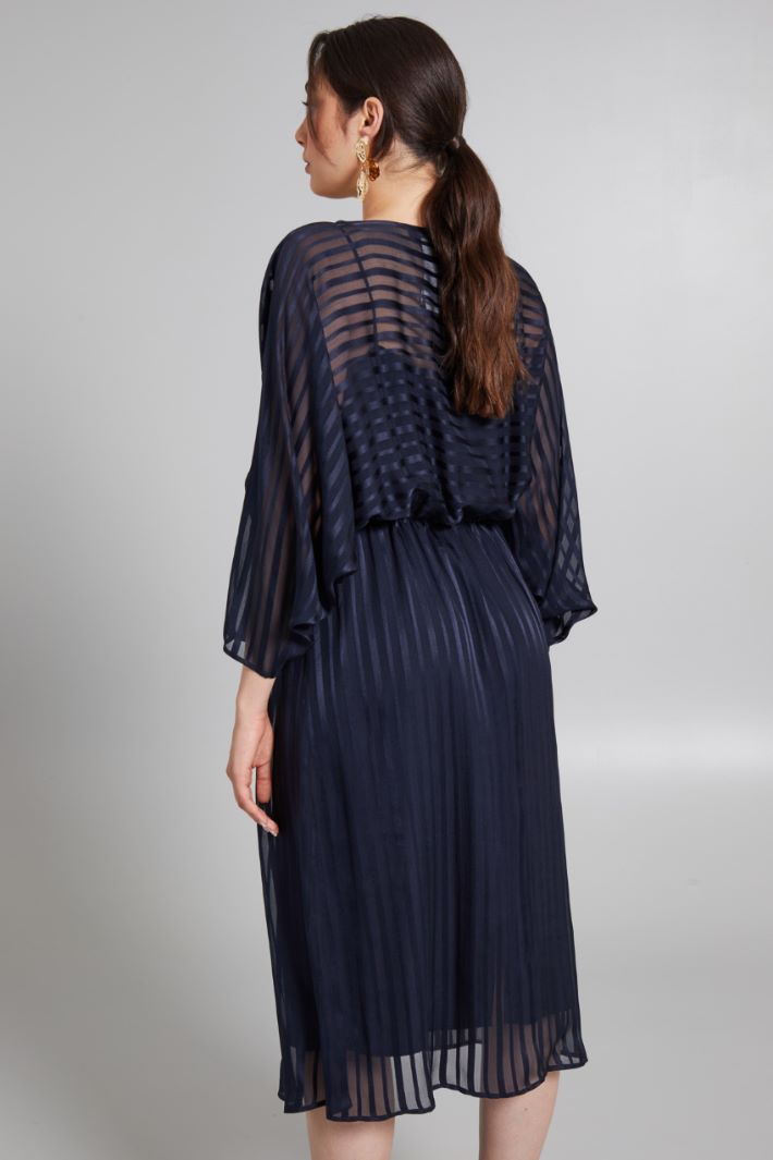 Abito in creponne di seta - BLU NOTTE - Fashion Market - 4