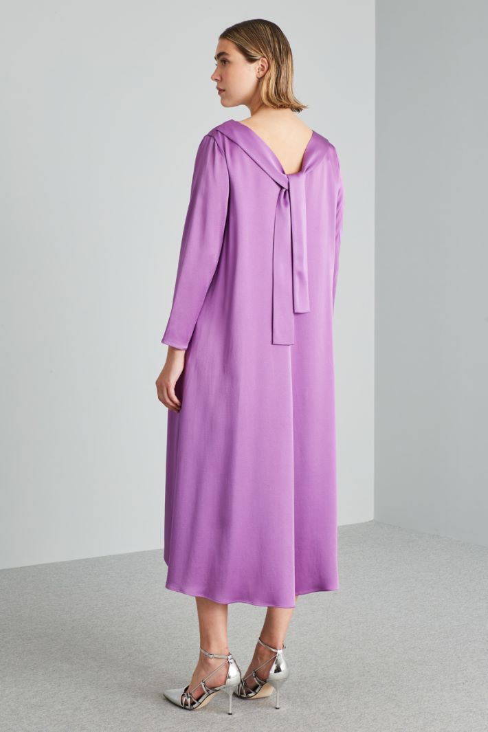 Abito lungo con nastri - VIOLA - Fashion Market - 4