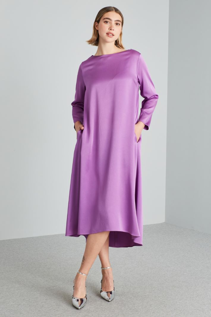 Abito lungo con nastri - VIOLA - Fashion Market - 2