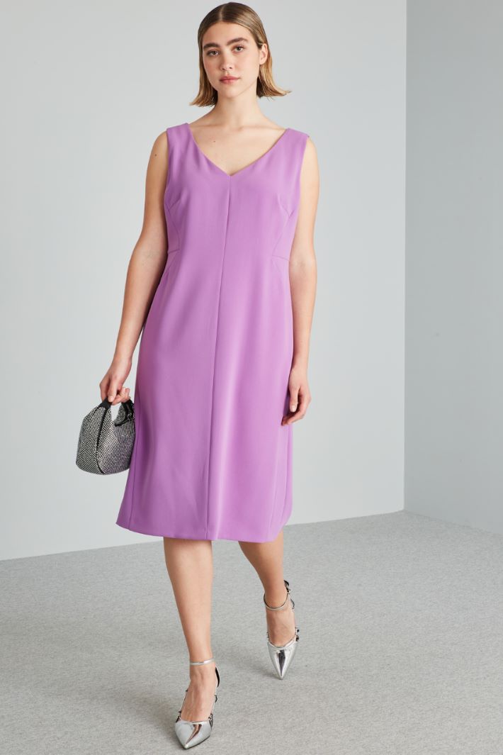 Abito tubino in cady - VIOLA - Fashion Market