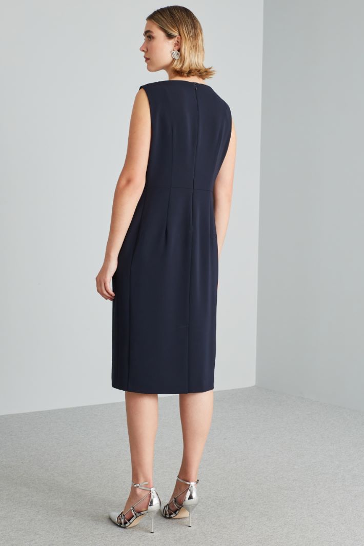 Abito tubino in cady - BLU NOTTE - Fashion Market - 4