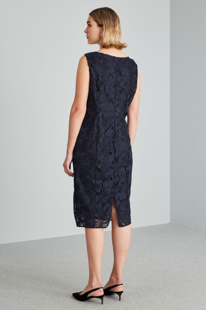 Abito in pizzo macramè - BLU NOTTE - Fashion Market - 4