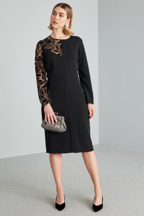 Abito con inserti in pizzo - Fashion Market