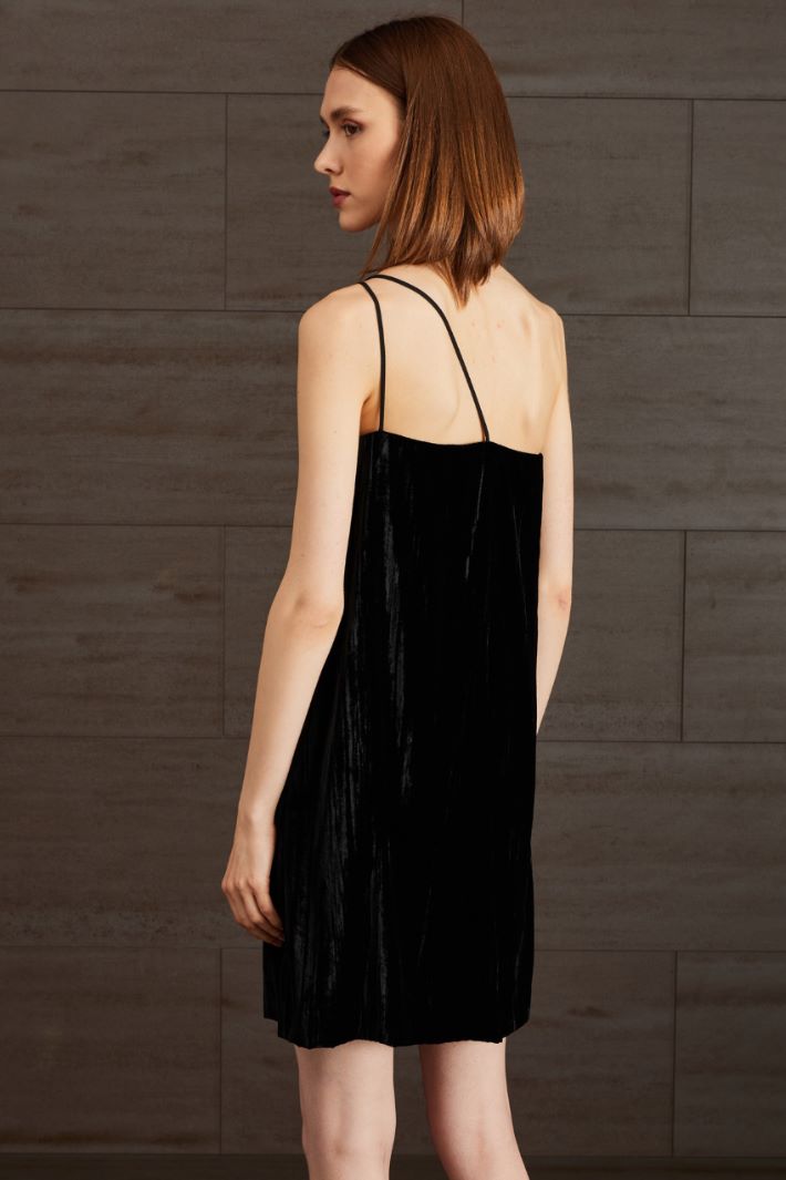 Abito in velluto - NERO - Fashion Market - 4