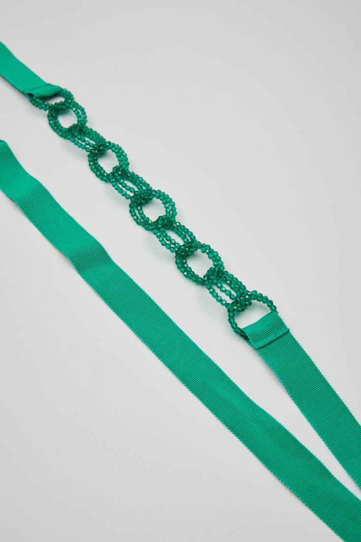 Cintura gioiello con perline - VERDE PRATO - Fashion Market - 2