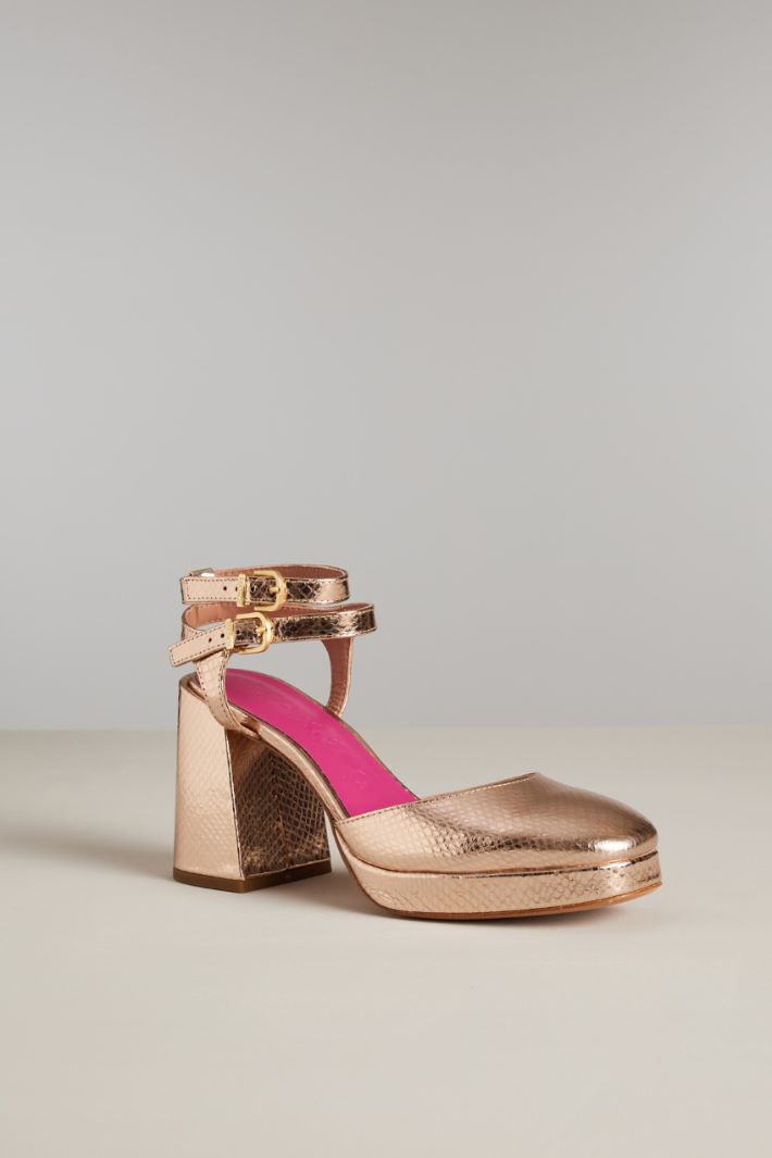 Dècolletè in pelle  - ORO FUXIA - Fashion Market - 2