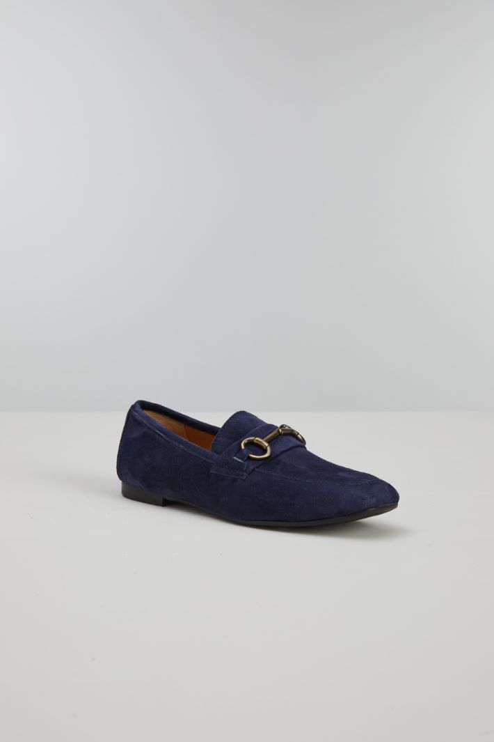 Mocassini con morsetto - BLU NOTTE ORO - Fashion Market - 2