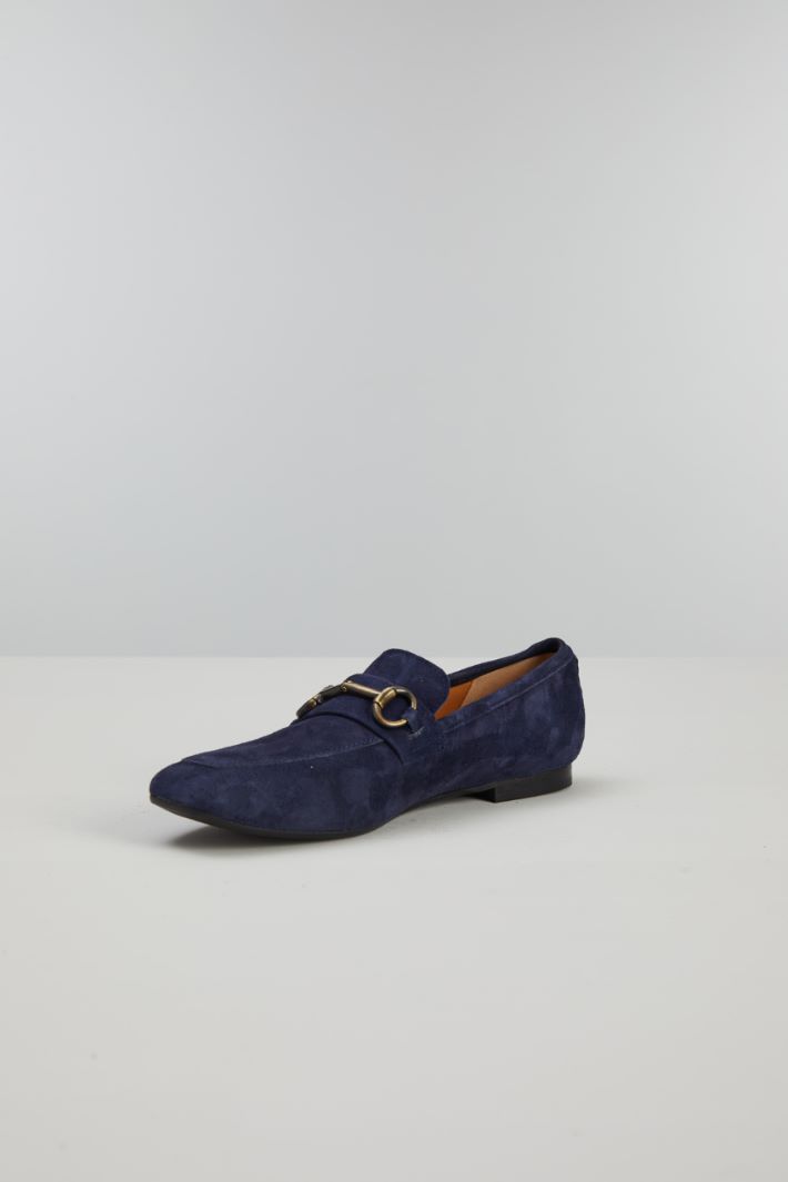 Mocassini con morsetto - BLU NOTTE ORO - Fashion Market - 3