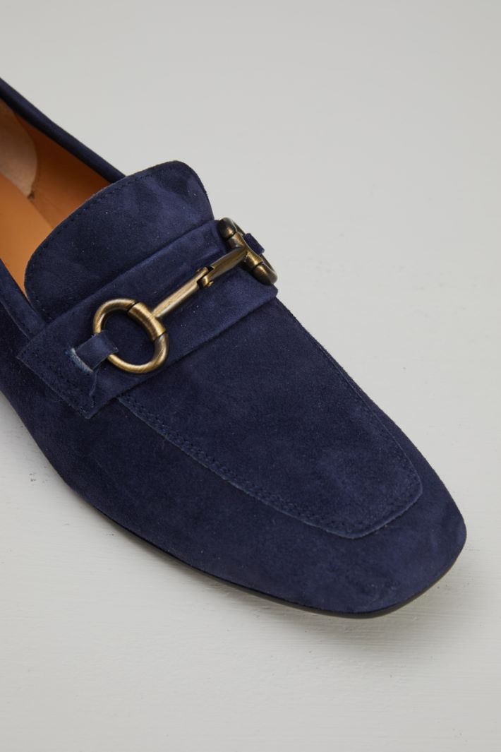 Mocassini con morsetto - BLU NOTTE ORO - Fashion Market - 4