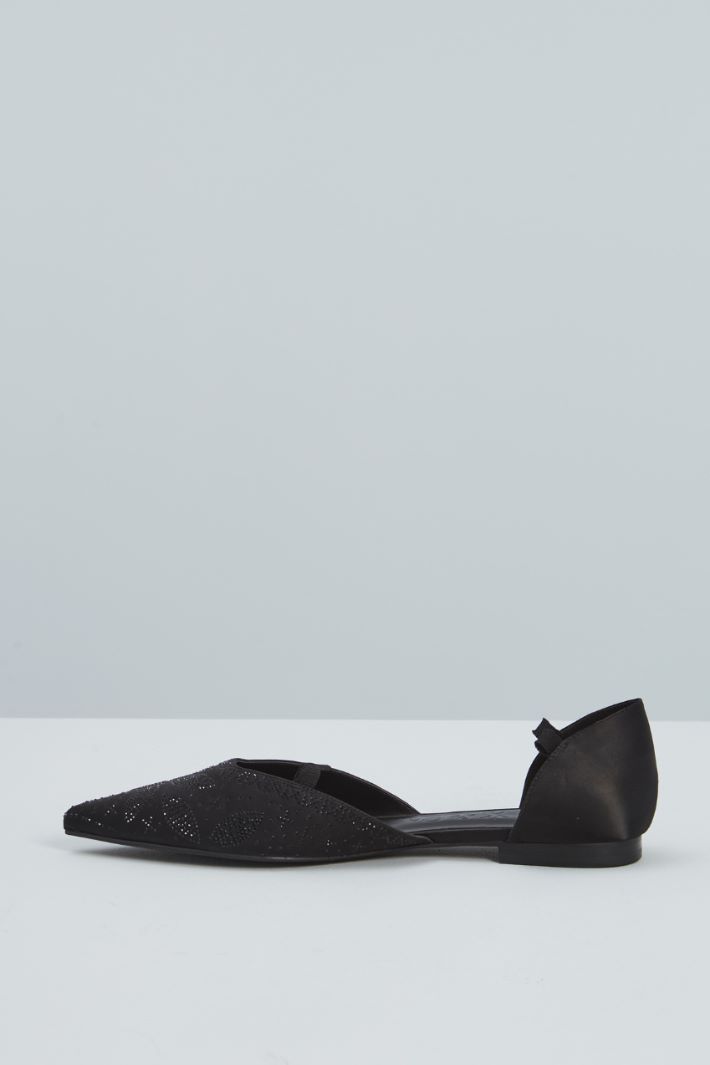 Ballerine in satin  - NERO - Fashion Market - 3