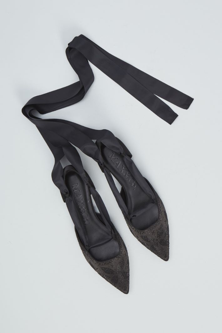 Ballerine in satin  - NERO - Fashion Market - 4