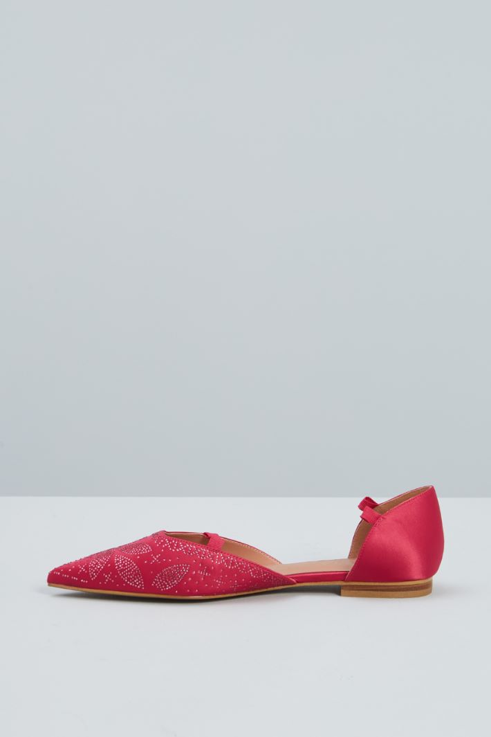 Ballerine in satin  - FUCSIA - Fashion Market - 3