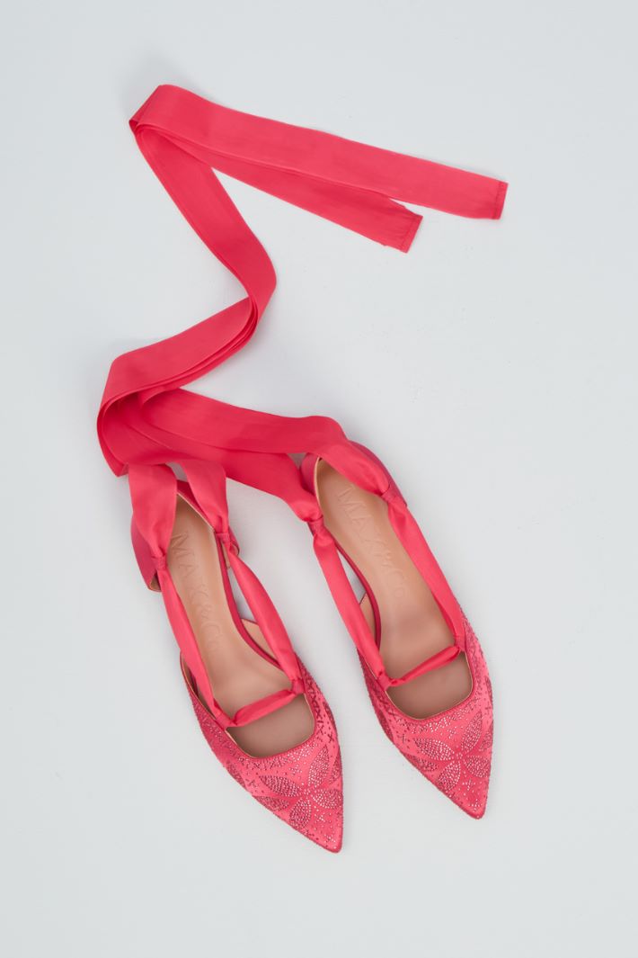 Ballerine in satin  - FUCSIA - Fashion Market - 4