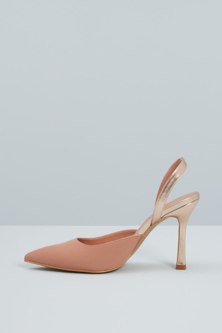 Slingback con nastri - ROSA ORO - Fashion Market - 3