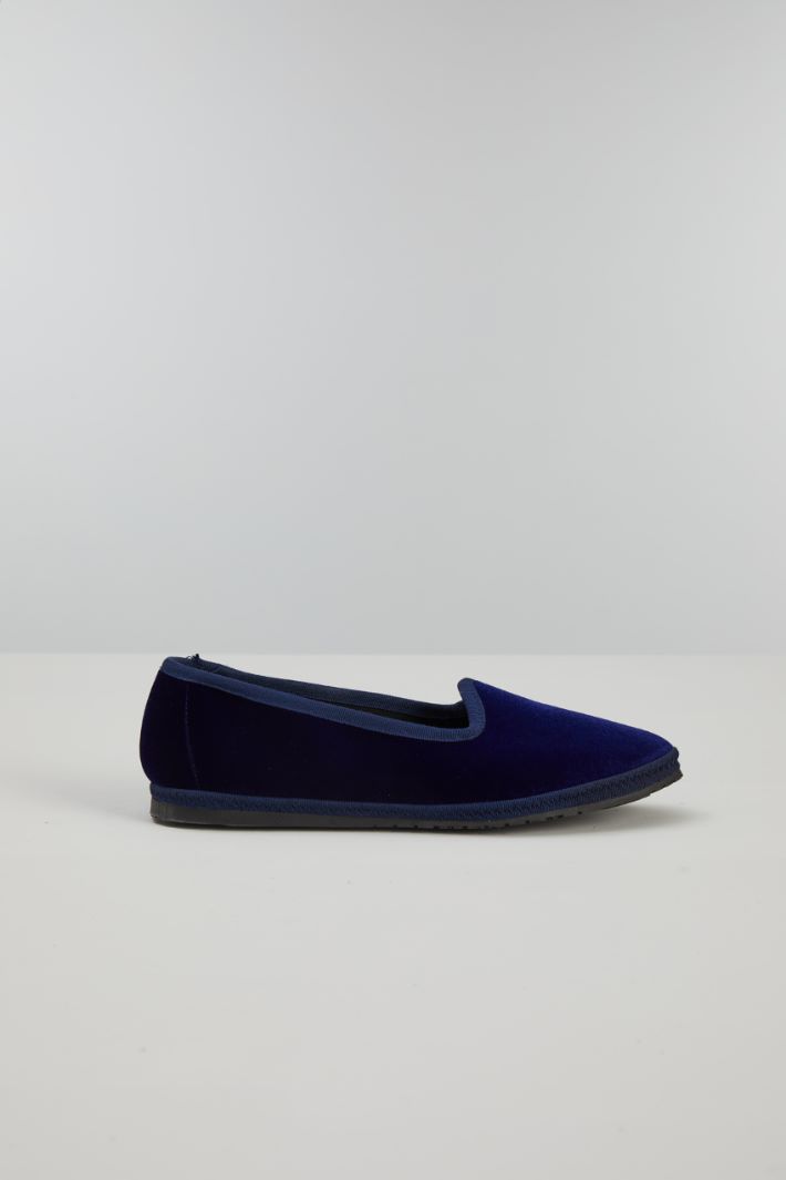 Friulane in velluto - BLU ELETTRICO - Fashion Market