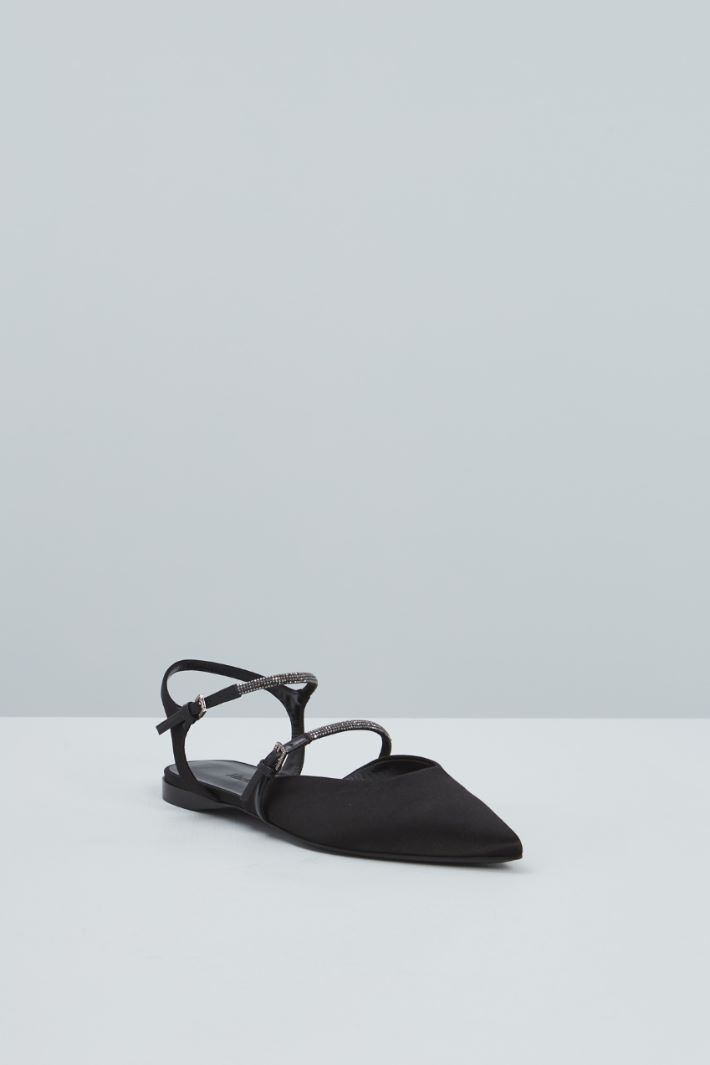 Ballerine in raso - NERO - Fashion Market - 2