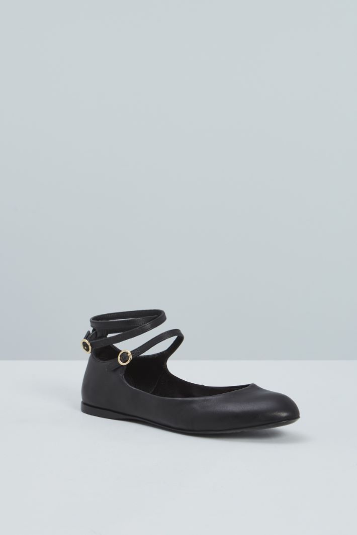 Ballerine in pelle  - NERO - Fashion Market - 2