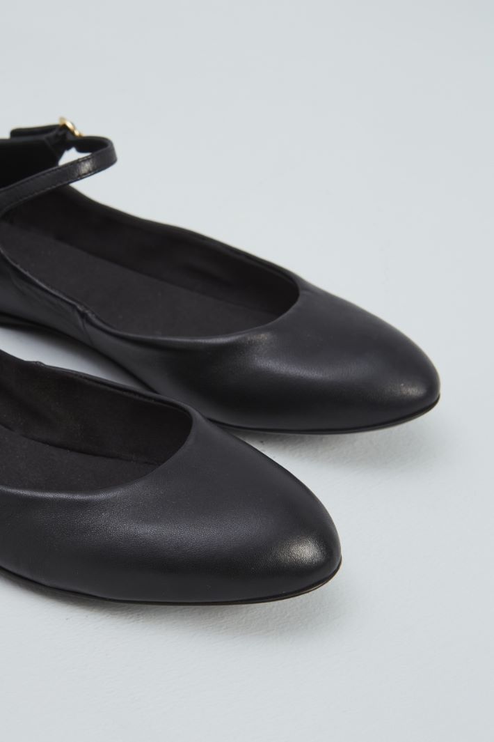 Ballerine in pelle  - NERO - Fashion Market - 4